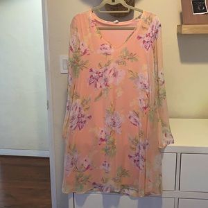 Blush Maternity Floral Dress - Medium (8-10)